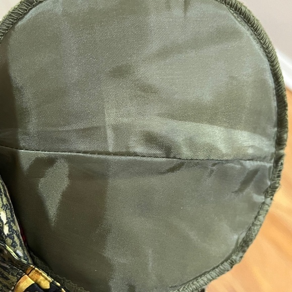 EVR DIV Rousso Jacket Women 2X Green Floral Silk Regal Retro Neutral 80s Granny - Picture 13 of 13